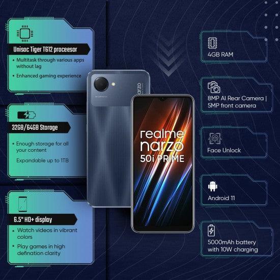 Realme Narzo 50i Prime Dark Blue 4gb Ram 64gb Storage Octa-core Processor - Triveni World
