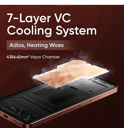 realme P1 5G (Phoenix Red, 8GB RAM, 256GB Storage) | Up to 6GB + 6GB Dynamic RAM | Dimensity 7050 5G Chipset | AMOLED Display | 7-Layer VC Cooling System | 50MP Color AI Camera | 45W SUPERVOOC Charge - Triveni World