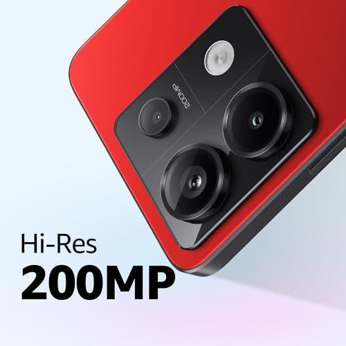 Redmi Note 13 Pro (Scarlet Red, 8GB RAM, 128GB Storage) | 1.5K AMOLED | 200MP Hi-Res Camera | Flagship 4nm SD 7s Gen 2 | 67W TurboCharge - Triveni World