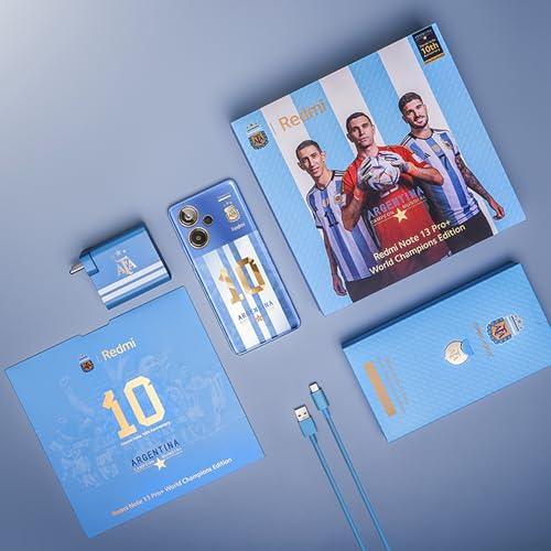 Redmi Note 13 Pro+ World Champions Edition (Victory Blue, 12GB RAM, 512GB Storage) | World's First Mediatek 7200 Ultra 5G | 200MP Hi-Res Camera | 1.5K Curved AMOLED | 120W HyperCharge - Triveni World