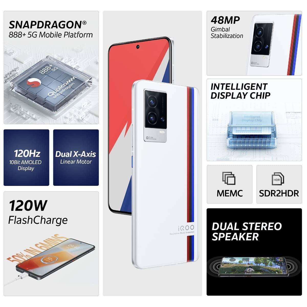 (Refurbished) iQOO 9 5G (Legend, 12GB RAM, 256GB Storage) - Triveni World