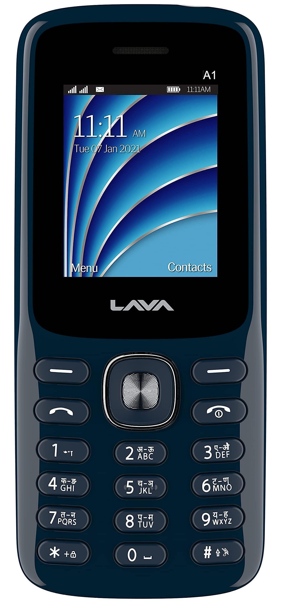 (Refurbished) Lava A1 (Blue Silver) - Triveni World