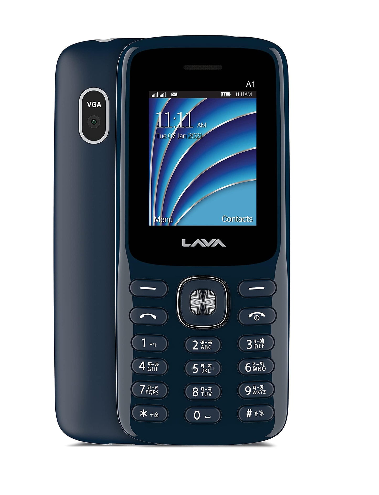 (Refurbished) Lava A1 (Blue Silver) - Triveni World