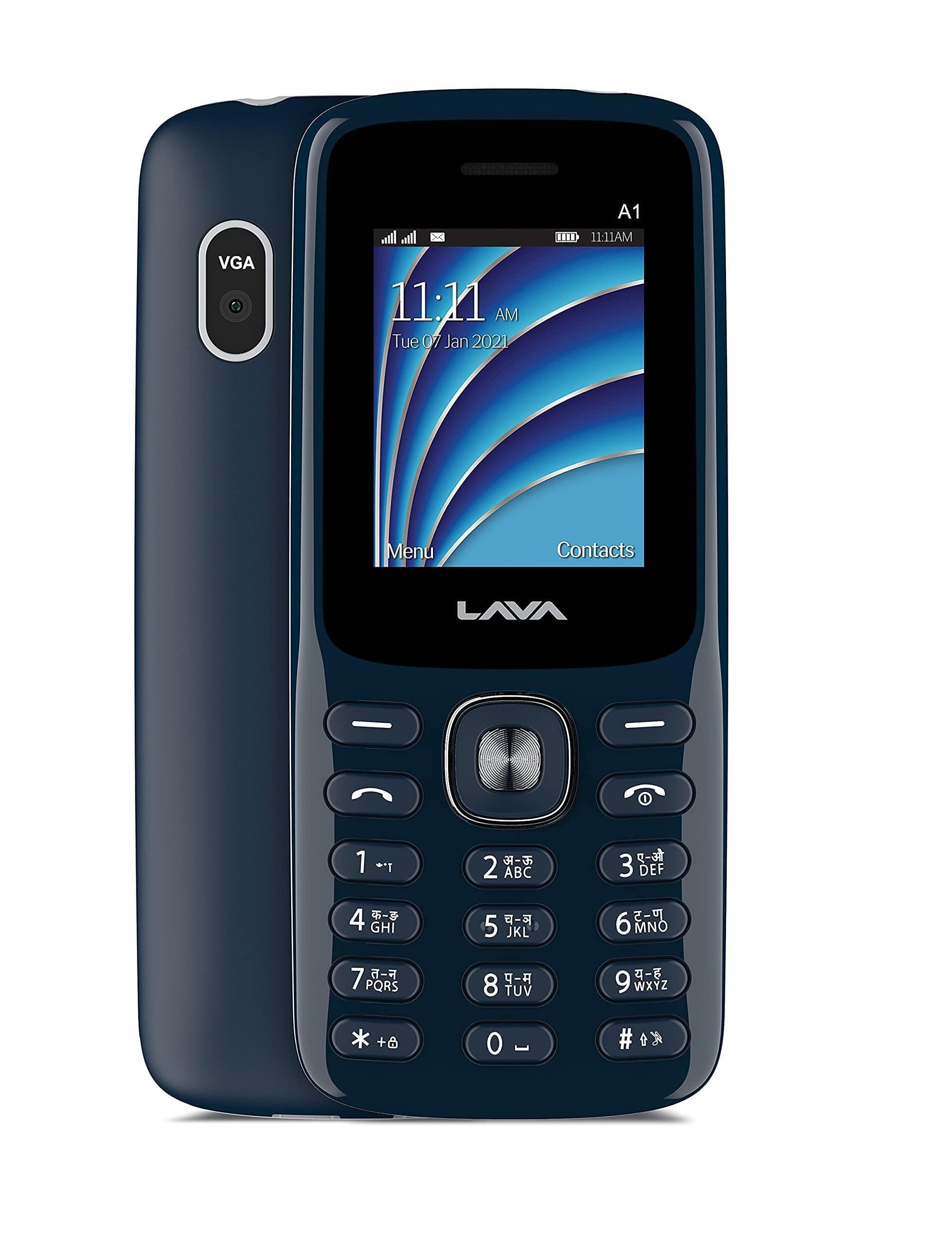 (Refurbished) Lava A1 (Blue Silver) - Triveni World