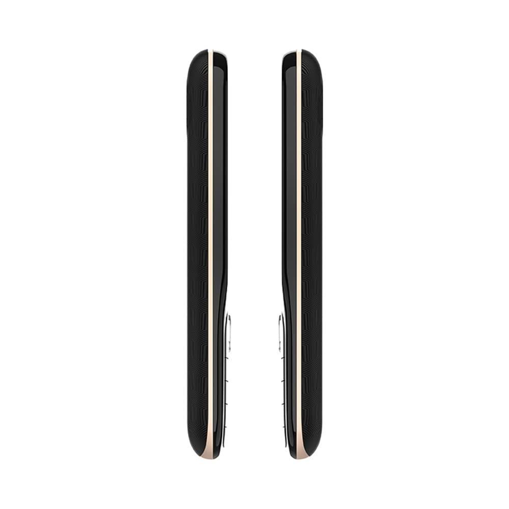 (Refurbished) Lava Gem Power (Black Gold) - Dual sim Keypad Mobile with 2.8 " Big Screen, Smart AI Battery and Auto Call Recording - Triveni World