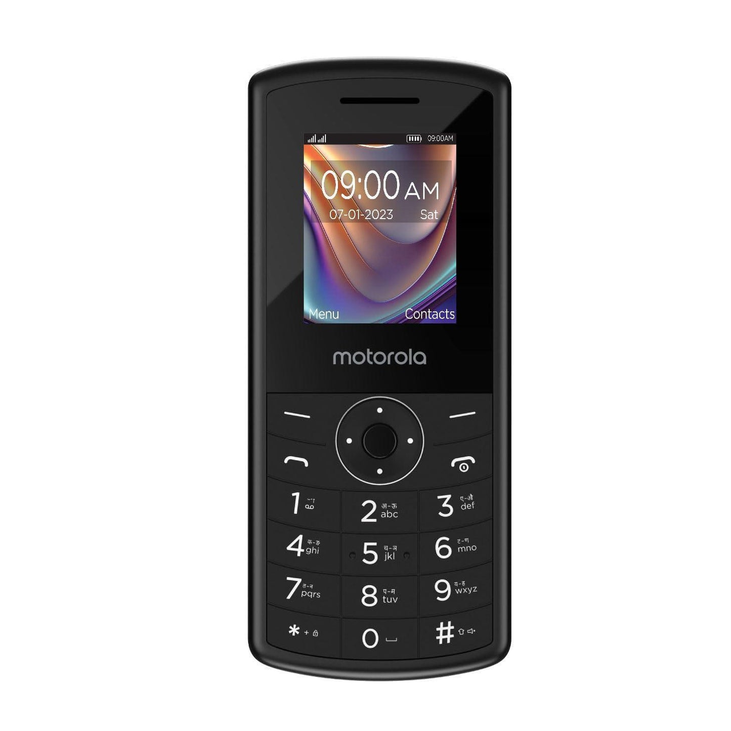 (Refurbished) Motorola All-New A10 Dual Sim keypad Mobile with 800 mAh Battery & Dedicated Receiver, Expandable Storage Upto 32GB, Wireless FM with auto Call Recording | Black - Triveni World