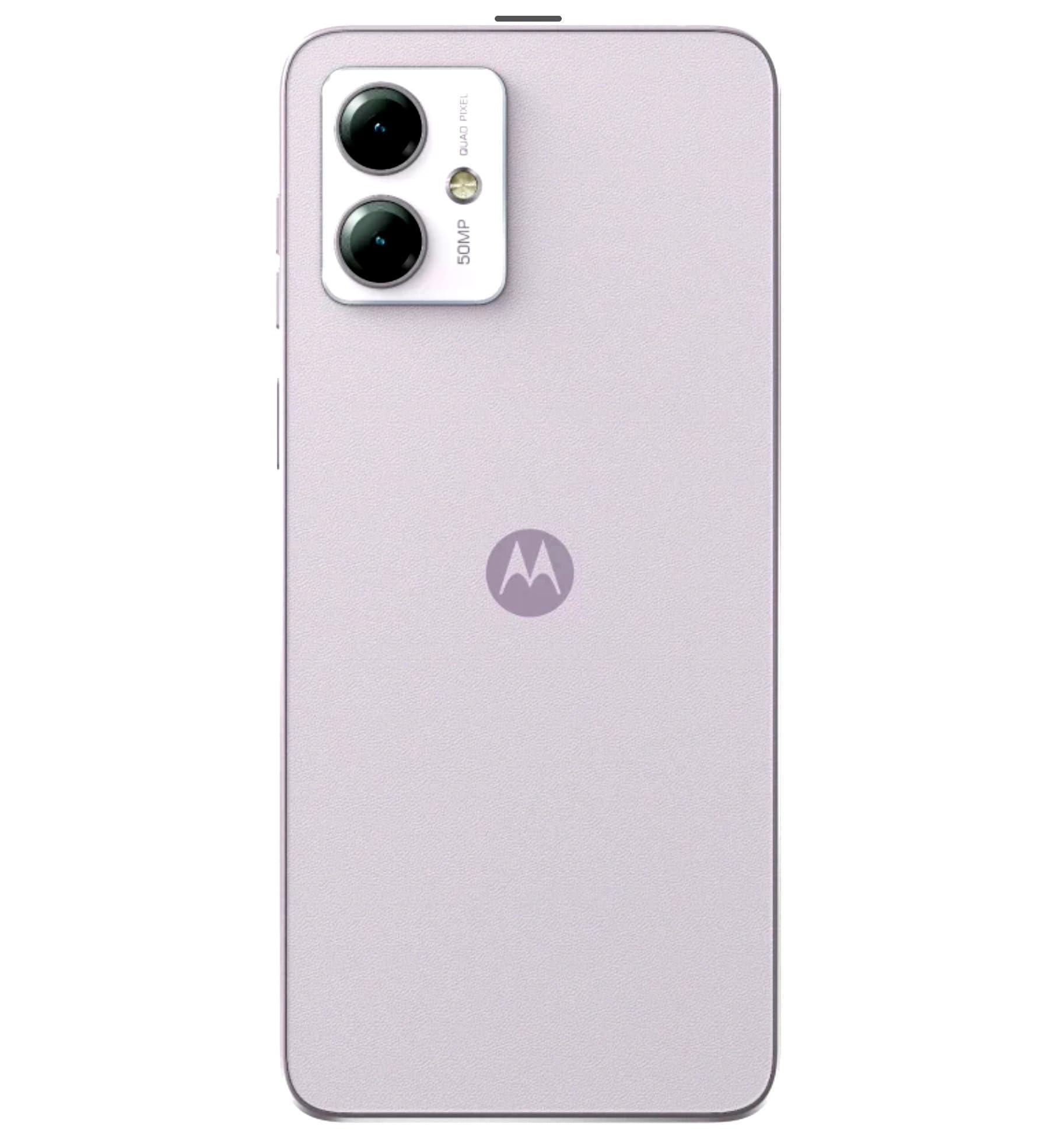 (Refurbished) Motorola G14 4G (Pale Lilac, 4GB RAM, 128GB Storage) | 6.5” ultrawide Full HD+ Display | 50MP + 2MP | 8MP Front Camera | Immersive Stereo Speakers with Dolby Atmos - Triveni World