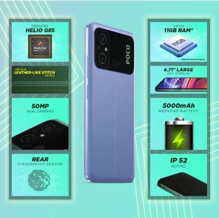 (Refurbished) POCO C55 (Cool Blue, 128 GB) (6 GB RAM) - Triveni World