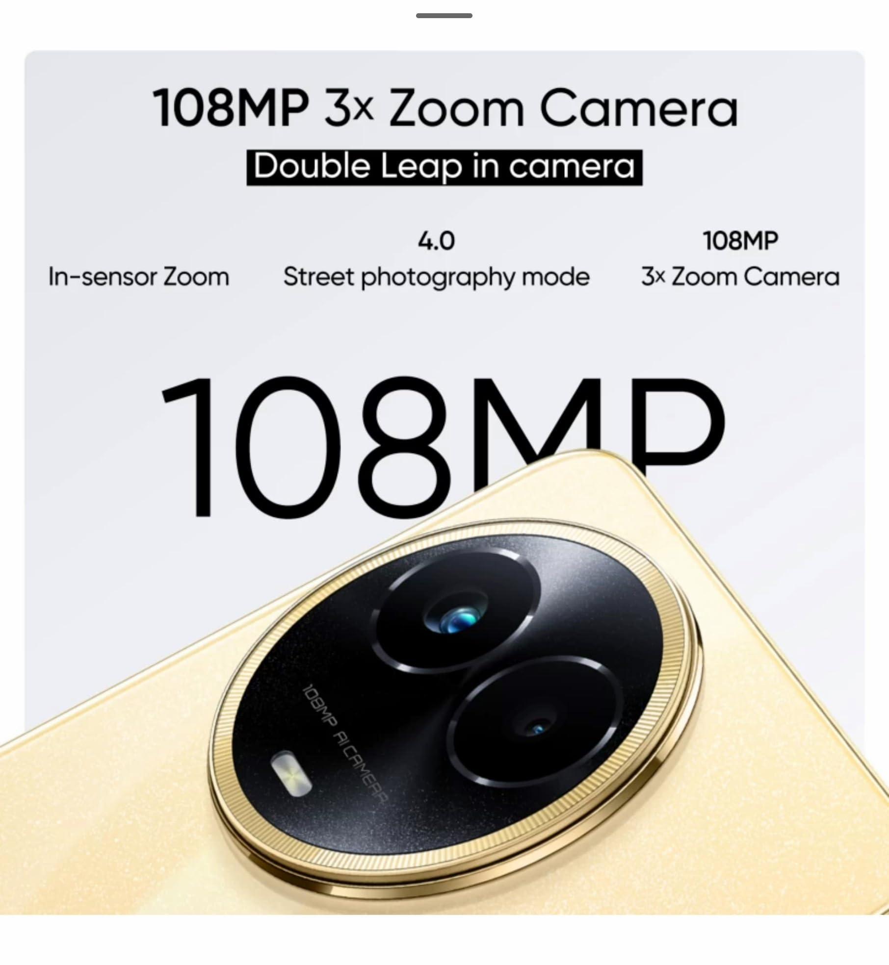 (Refurbished) realme 11 5G (Glory Gold, 8GB RAM, 256GB Storage) - Triveni World