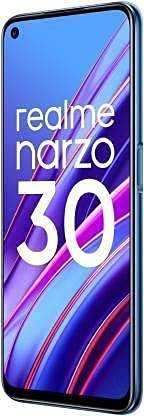 (Refurbished) realme Narzo 30 (Racing Blue, 6GB RAM, 128GB Storage) Without Offers - Triveni World