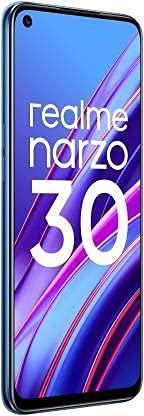 (Refurbished) realme Narzo 30 (Racing Blue, 6GB RAM, 128GB Storage) Without Offers - Triveni World