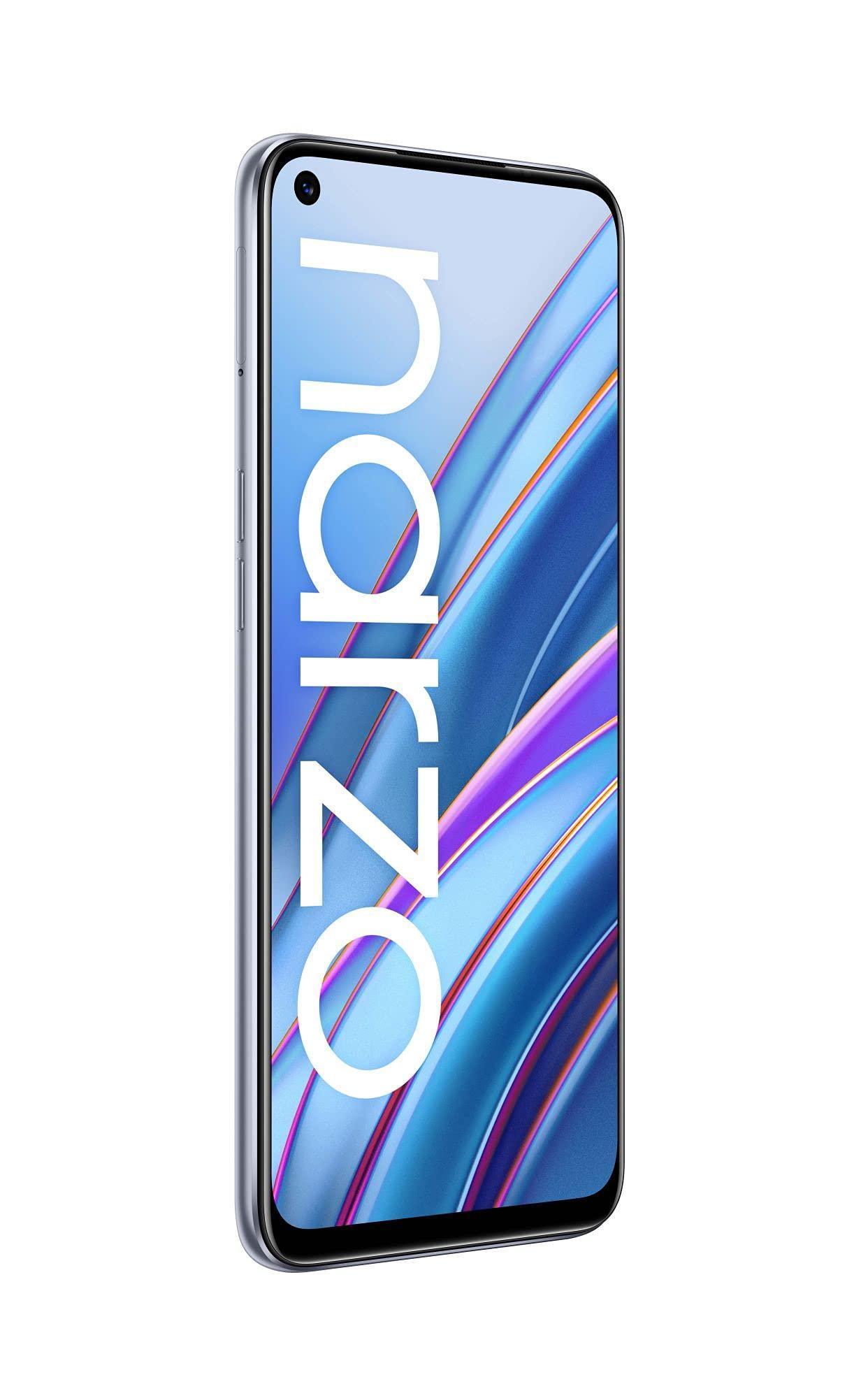 (Refurbished) realme narzo 30 (Racing Silver, 4GB RAM, 64GB Storage) - MediaTek Helio G95 processor I Full HD+ display with No Cost EMI/Additional Exchange Offers - Triveni World