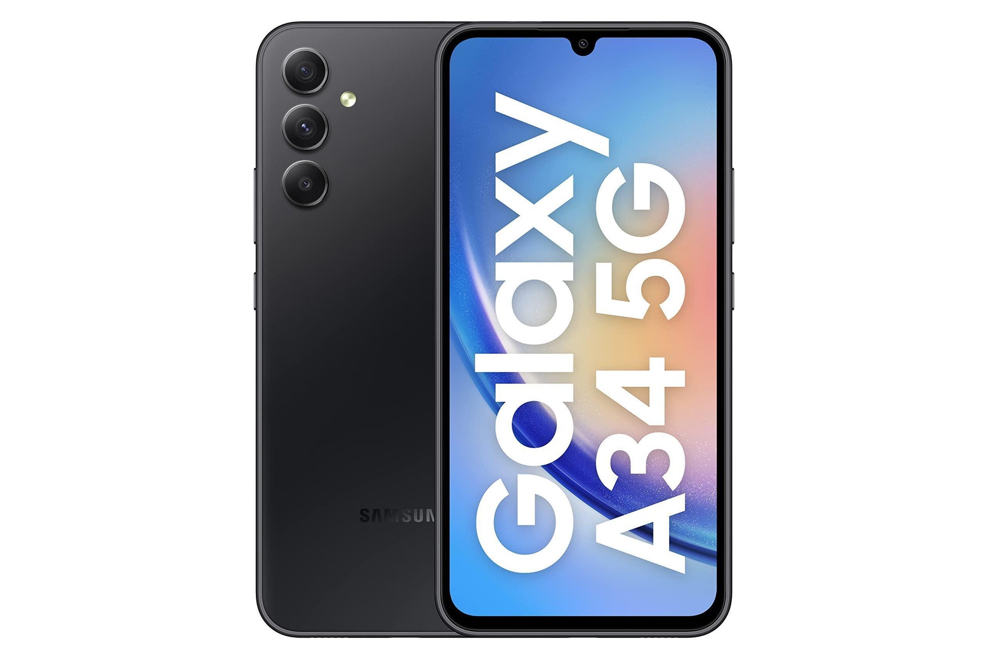 (Refurbished) Samsung Galaxy A34 5G (Awesome Graphite, 8GB, 128GB Storage) | 48 MP No Shake Cam (OIS) | IP67 | Gorilla Glass 5 | Voice Focus | Travel Adapter to be Purchased Separately - Triveni World