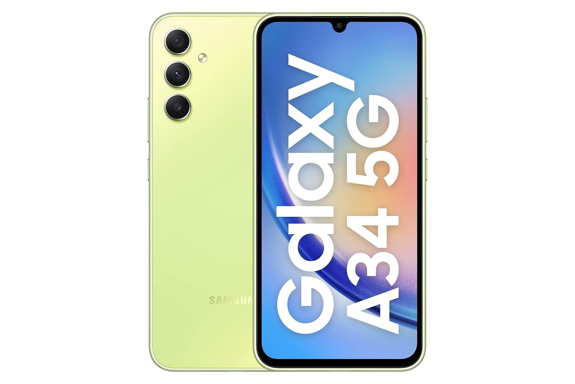 (Refurbished) Samsung Galaxy A34 5G (Awesome Lime, 8GB, 128GB Storage) | 48 MP No Shake Cam (OIS) | IP67 | Gorilla Glass 5 | Voice Focus | Travel Adapter to be Purchased Separately - Triveni World