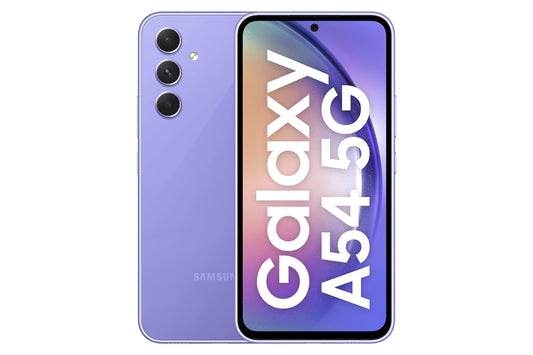(Refurbished) Samsung Galaxy A54 5G (Awesome Violet, 8GB, 256GB Storage) | 50 MP No Shake Cam (OIS) | IP67 | Gorilla Glass 5 | Voice Focus | Travel Adapter to be Purchased Separately - Triveni World