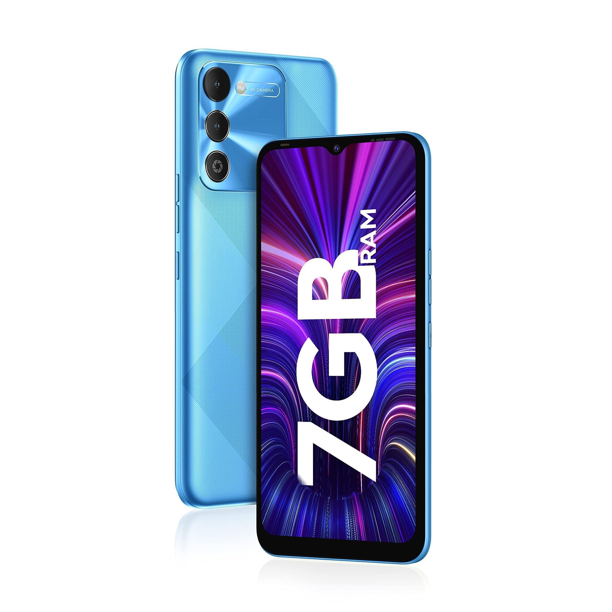 (Refurbished) Tecno Spark 9 (Sky Mirror, 4GB RAM, 64GB Storage)| Upto 7GB Expandable RAM | 90Hz Refresh - Triveni World