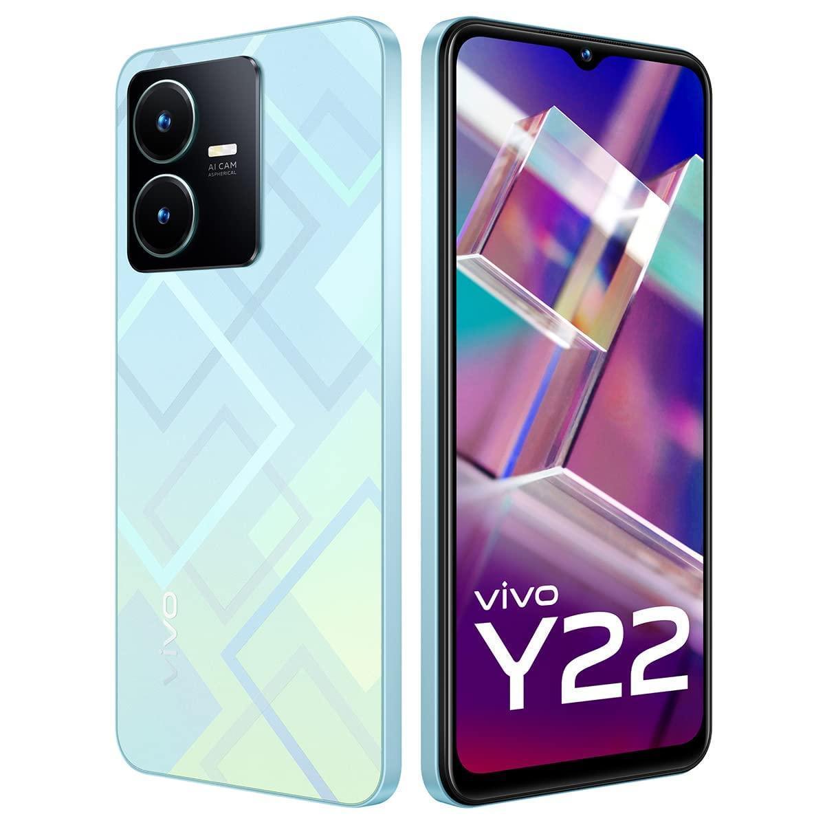 (Refurbished) Vivo Y22 (Metaverse Green, 4GB RAM, 64GB Storage) Without Offers - Triveni World