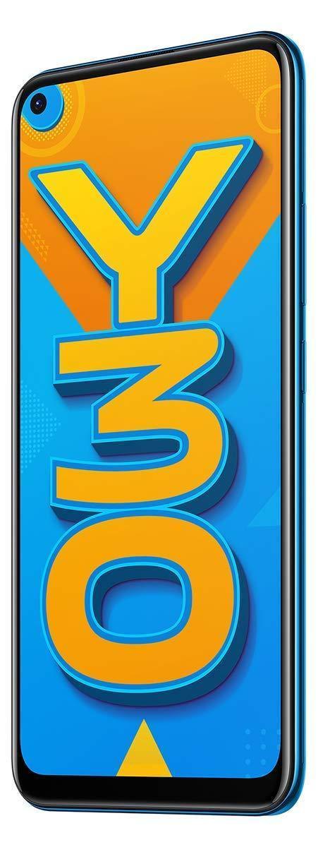(Refurbished) Vivo Y30 (Dazzle Blue, 4GB RAM, 128GB Storage) Without Offer - Triveni World