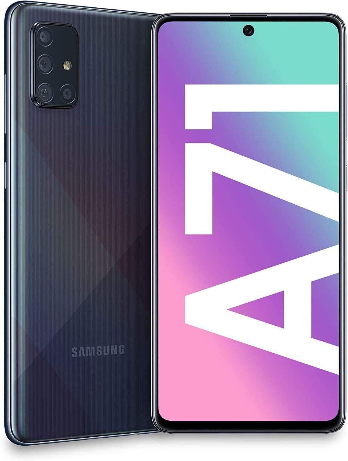 Samsung Galaxy A71 SM-A716U 128GB 5G LTE GSM Unlocked Prism Black Excellent - Triveni World
