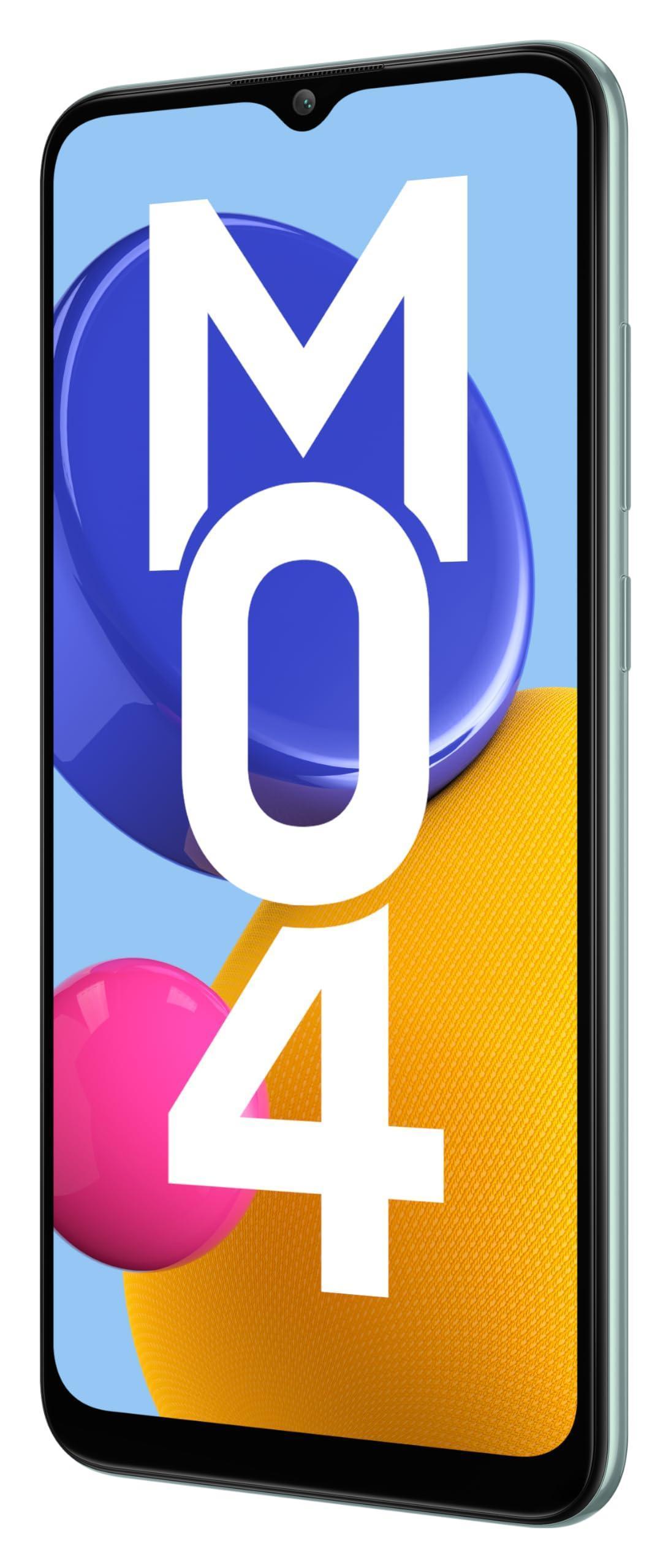 Samsung Galaxy M04 Dark Blue, 4GB RAM, 128GB Storage | Upto 8GB RAM with RAM Plus | MediaTek Helio P35 Octa-core Processor | 5000 mAh Battery | 13MP Dual Camera - Triveni World