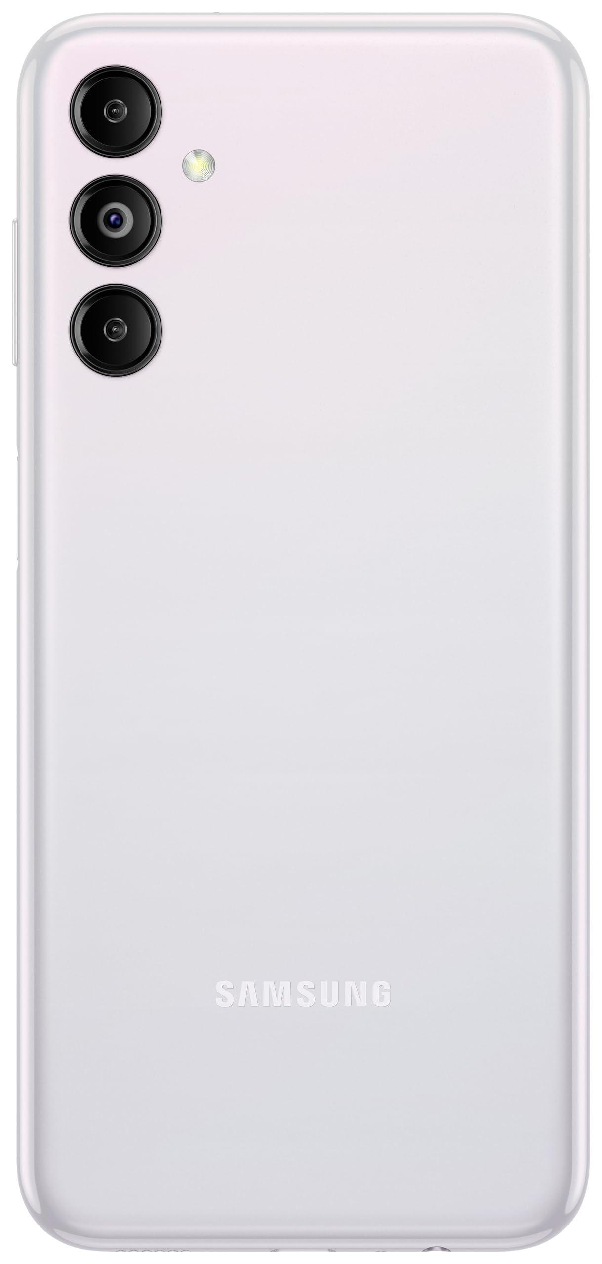 Samsung Galaxy M14 5G (ICY Silver,4GB,128GB)|50MP Triple Cam|Segment's Only 6000 mAh 5G SP|5nm Processor|2 Gen. OS Upgrade & 4 Year Security Update|12GB RAM with RAM Plus|Android 13|Without Charger - Triveni World