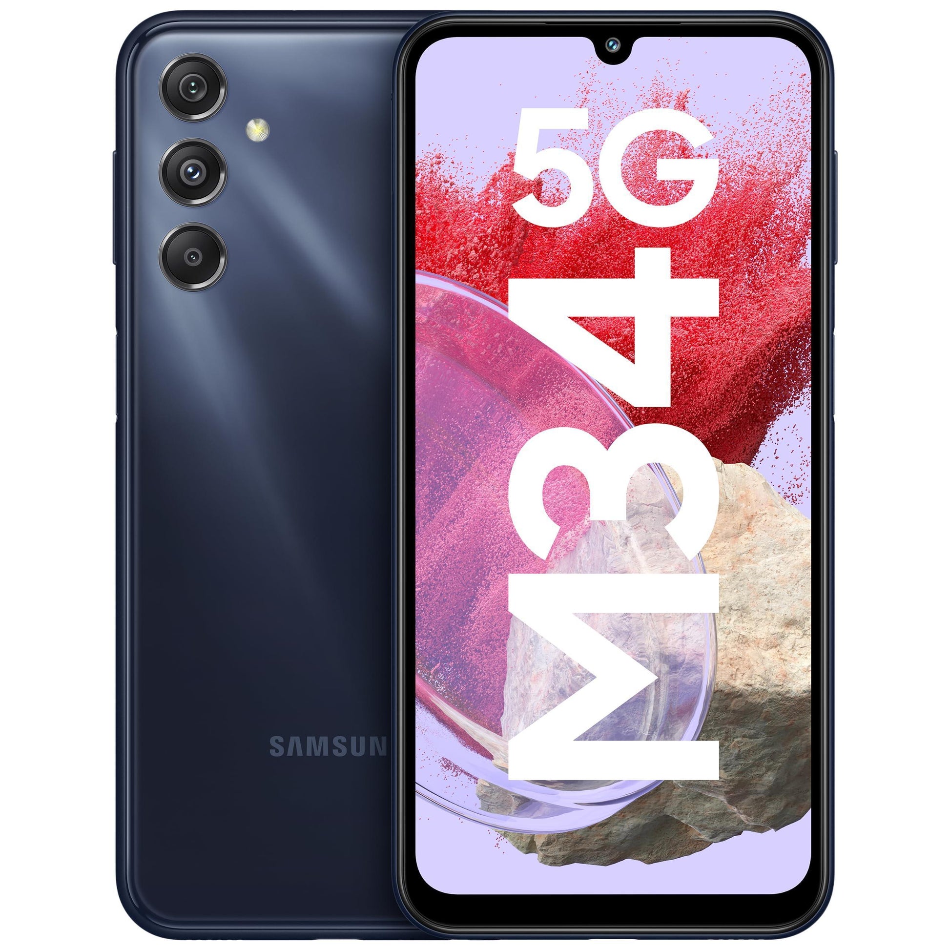 Samsung Galaxy M34 5G (Midnight Blue,6GB,128GB)|120Hz sAMOLED Display|50MP Triple No Shake Cam|6000 mAh Battery|4 Gen OS Upgrade & 5 Year Security Update|12GB RAM with RAM+|Android 13|Without Charger - Triveni World