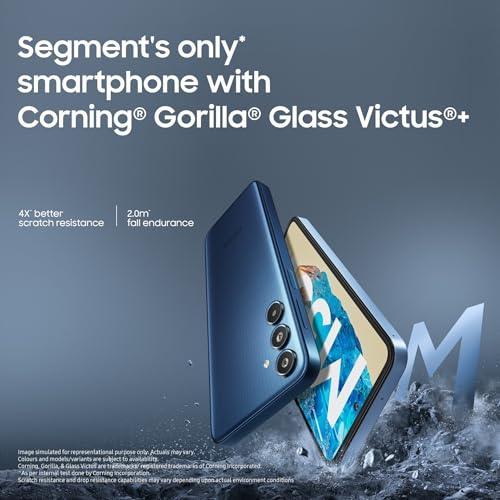 Samsung Galaxy M35 5G (Daybreak Blue,8GB RAM,256GB Storage)| Corning Gorilla Glass Victus+| AnTuTu Score 595K+ | Vapour Cooling Chamber | 6000mAh Battery | 120Hz Super AMOLED Display| Without Charger - Triveni World
