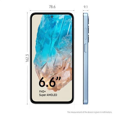 Samsung Galaxy M35 5G (Daybreak Blue,8GB RAM,256GB Storage)| Corning Gorilla Glass Victus+| AnTuTu Score 595K+ | Vapour Cooling Chamber | 6000mAh Battery | 120Hz Super AMOLED Display| Without Charger - Triveni World