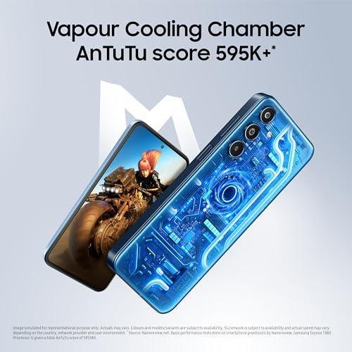 Samsung Galaxy M35 5G (Thunder Grey,8GB RAM,128GB Storage)| Corning Gorilla Glass Victus+| AnTuTu Score 595K+ | Vapour Cooling Chamber | 6000mAh Battery | 120Hz Super AMOLED Display| without Charger - Triveni World