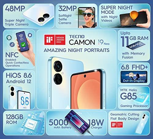 TECNO Camon 19 Neo (Ice Mirror, 6GB RAM, 128GB Storage)|48MP Super Night Rear Camera|32MP Selfie - Triveni World