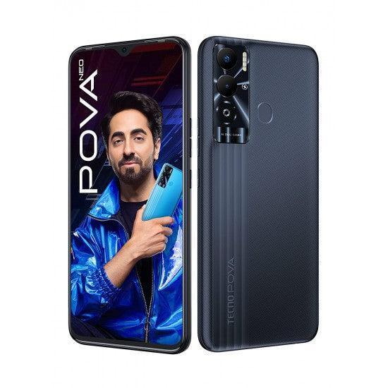 Tecno POVA Neo (Obsidian Black, 6GB RAM, 128GB Storage) | 6000mAh Battery |6.82'' (17.32 cm) HD+Display | DTS Sound - Triveni World