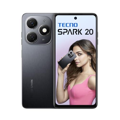 TECNO Spark 20 | Gravity Black, (16GB*+256GB)| 32MP Selfie + 50MP Main Camera| 90Hz Dot-in Display with Dynamic Port & Dual Speakers with DTS| 5000mAh Battery |18W Type-C| Helio G85 Processor - Triveni World
