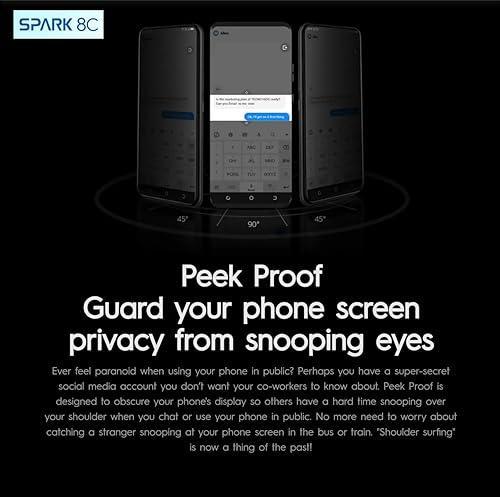 Tecno Spark 8C (Magnet Black, 4GB RAM, 64GB Storage) | 13MP AI-Enhanced Dual Camera | HD+ 6.6" Dot Notch Screen | Upto 7GB Memory fusion | 5000mAh Long-lasting Battery | 8MP Portrait Camera Beauty 3.0 - Triveni World