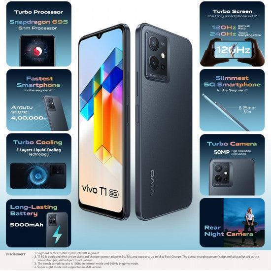 Vivo T1 5G 128 GB (Starlight Black, 4 GB RAM) - Triveni World