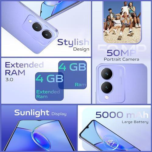 Vivo Y17s (Glitter Purple, 4GB RAM, 64GB Storage) with No Cost EMI/Additional Exchange Offers - Triveni World