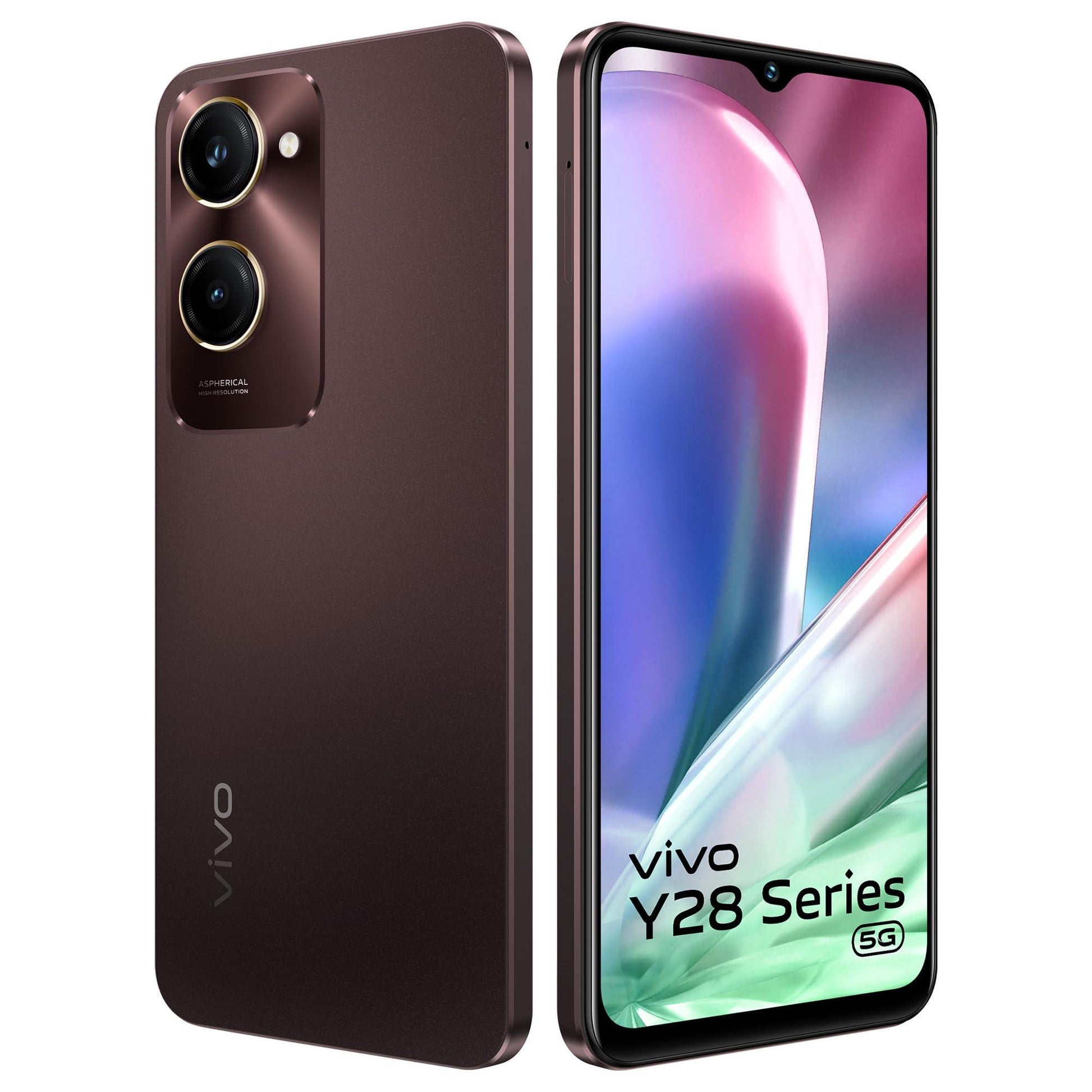vivo Y28e 5G (Vintage Red, 4GB RAM, 128GB Storage) with No Cost EMI/Additional Exchange Offers | Without Charger - Triveni World