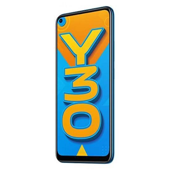 Vivo Y30 (Dazzle Blue, 4GB RAM, 128GB Storage) Refurbished - Triveni World