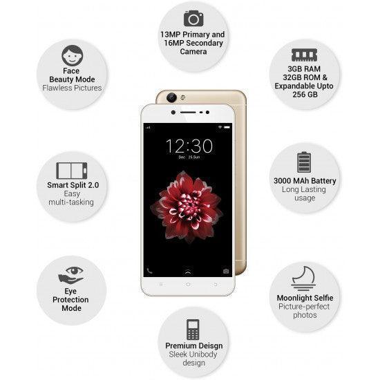 Vivo Y66 (Crown Gold, 32 GB) (3 GB RAM) - Triveni World