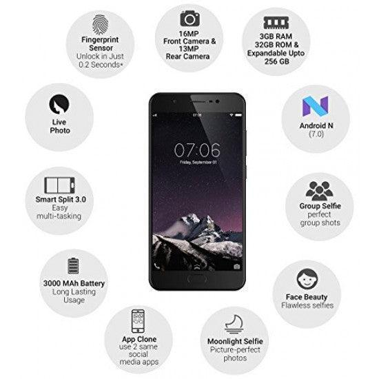Vivo Y69 (Matte Black, 32 GB, 3 GB RAM) - Triveni World