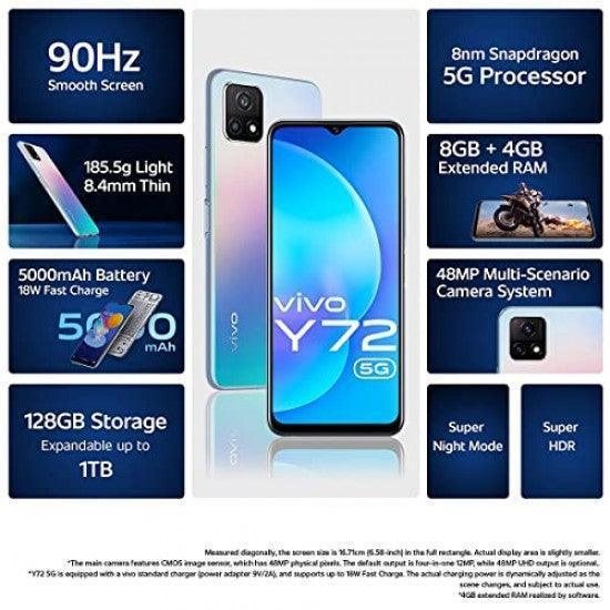 Vivo Y72 5G (Prism Magic, 8GB RAM, 128GB Storage) Refurbished - Triveni World