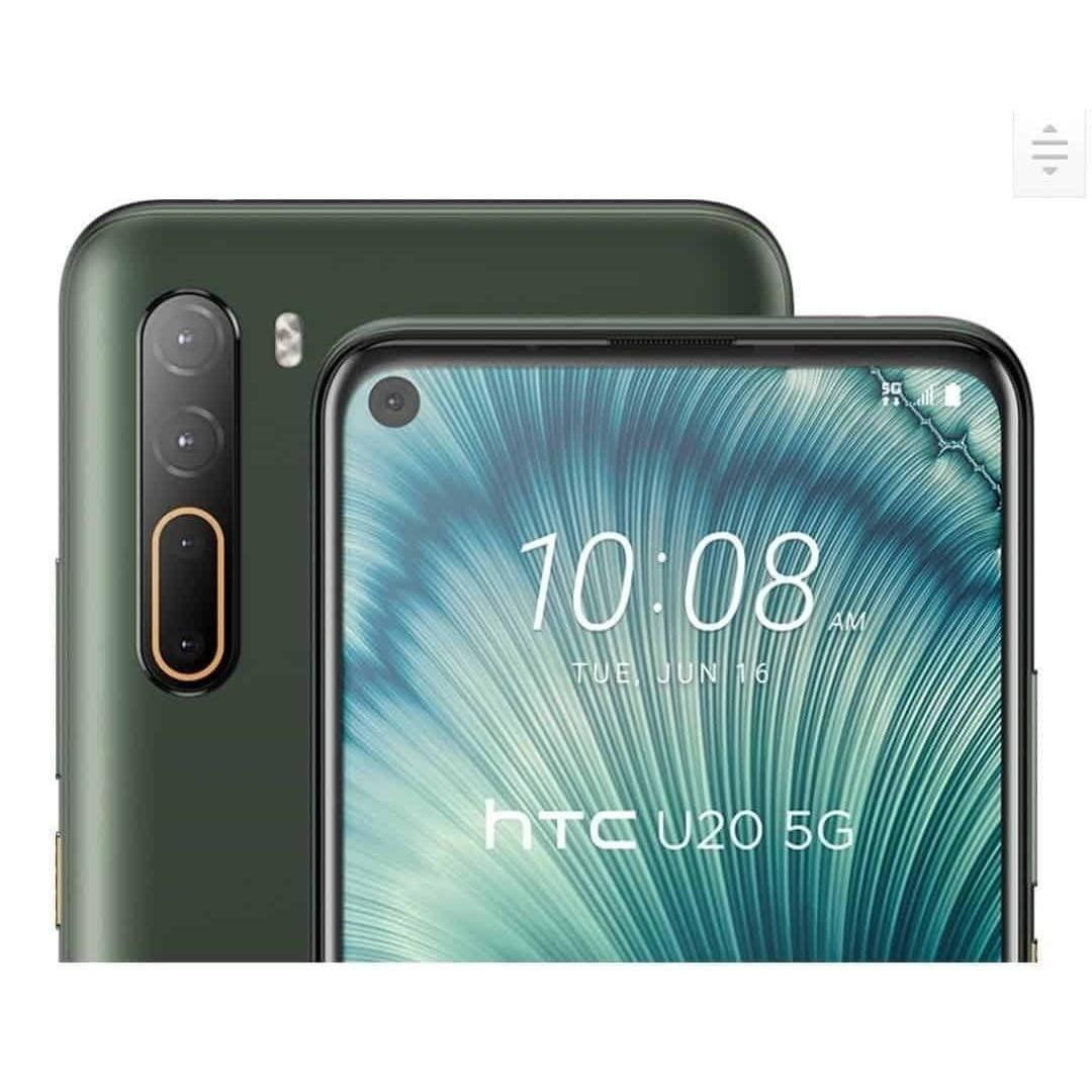 Xifo HTC 5G U20 (8GB/ 256GB) 5000 mAh Battery, Snapdragon 765G Smartphone Dark Green - Triveni World